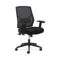 Hon Basyx Basyx by HON BSXVL581ES10T HON Swivel Mid-Back Task Chair with Adjustable Arms & Lumbar; Black HVL581.ES10.T